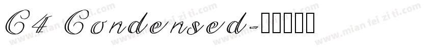 C4 Condensed字体转换